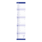 Notitiekalender XL BLAUW 2025