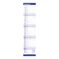 Notitiekalender XL BLAUW 2025