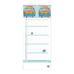 VW Familienkalender 2025 - Familienplaner 2025